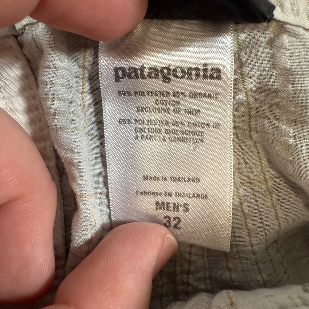 Patagonia Shorts Mens‎ 32 Organic Cotton Seersucker Pockets 10" Inseam Outdoor - Picture 5 of 15